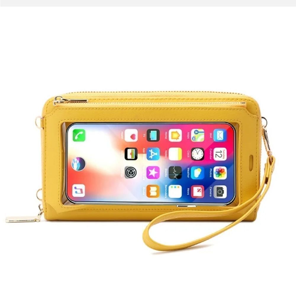 RFID Blocking Wallet for Women's Touch Screen Handbag Cell Phone Purse Crossbody